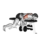 Levantada Lateral Trasera Con Mancuernas Acostado