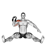 Press De Hombros Con Kettlebell