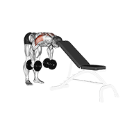 Levantada Lateral Con Mancuernas Hacia Atrás (con Apoyo De Cabeza)