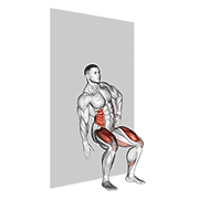 Crunch Lateral Sentado (con Pared)