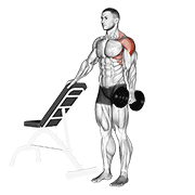 Levantada Lateral Con Mancuerna De Un Brazo Apoyado