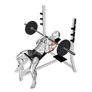 Press Inclinado Con Barbell Y Agarre Estrecho
