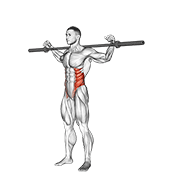 Flexión Lateral Con Barbell