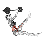 Elección Alternada De Piernas Sentado Con Barbell (mujer) Con Variante Intermedia
