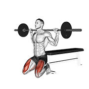 Sentadilla Con Barbell (de Rodillas)